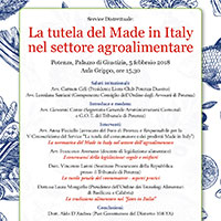 La tutela del Made in Italy